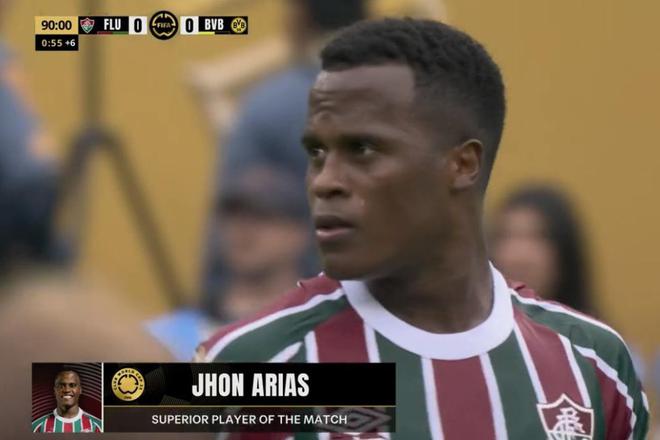 阿里亞斯奪目表現(xiàn)，世俱杯弗vs多全場最佳。