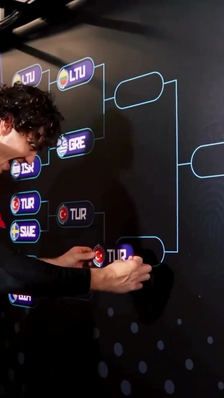 申京三雙率隊殺進半決賽 土耳其隊長奧斯曼笑嘻嘻給對陣圖貼隊標 申京三雙率隊殺進半決賽 土耳其隊長奧斯曼笑嘻嘻給對陣圖貼隊標