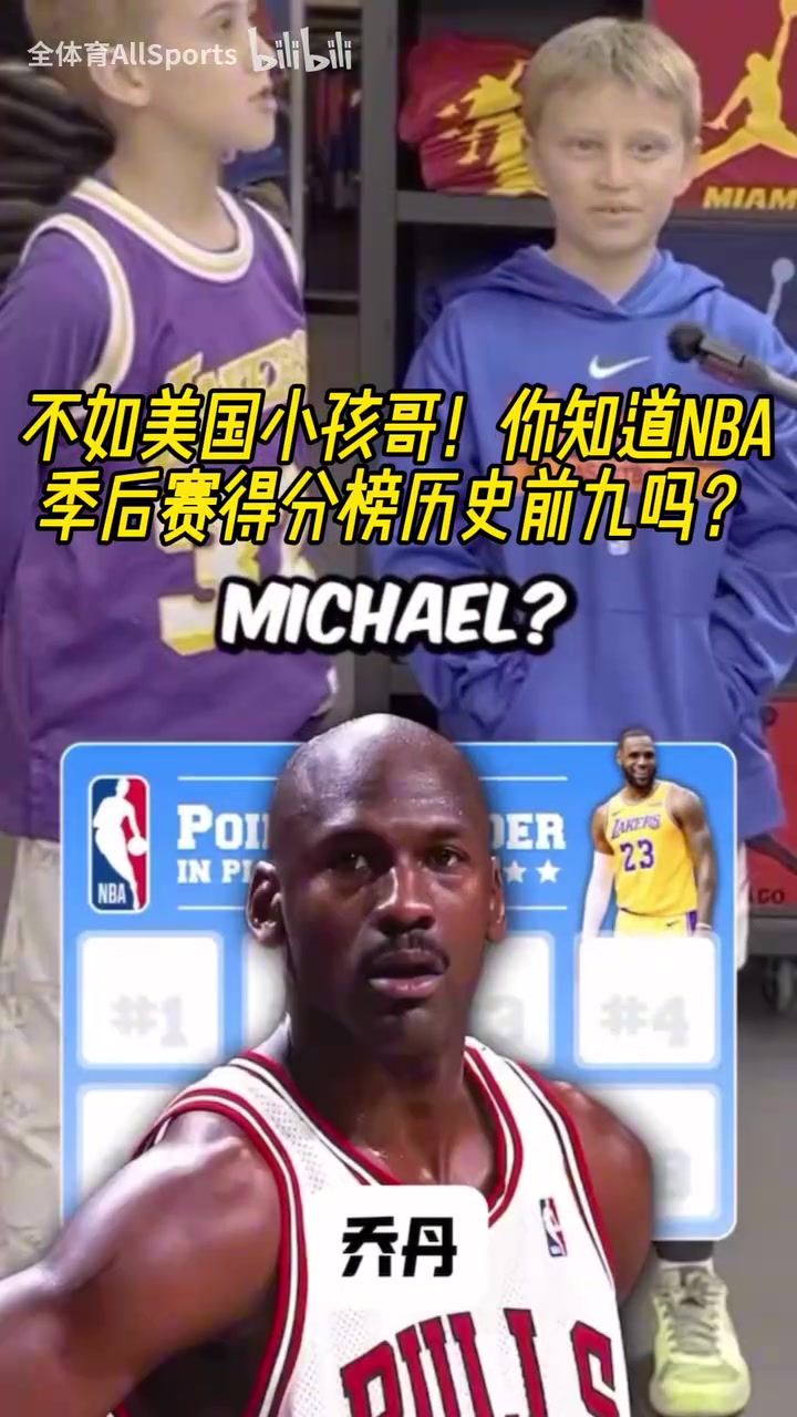 小球迷是真愛籃球啊街頭采訪NBA季后賽得分歷史前九都有誰 小球迷是真愛籃球啊街頭采訪NBA季后賽得分歷史前九都有誰
